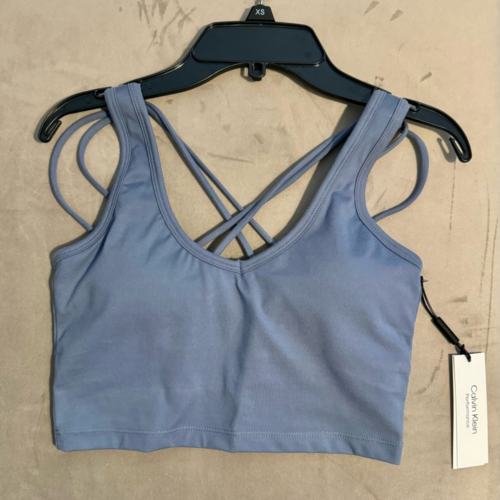 Calvin Klein Performance Strappy Longline Sports Bra XS